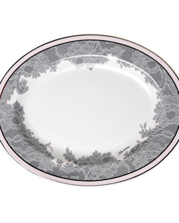 ROSE LACE OVAL DISH